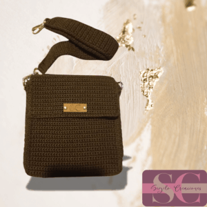 Bolso Café Oscuro Crochet